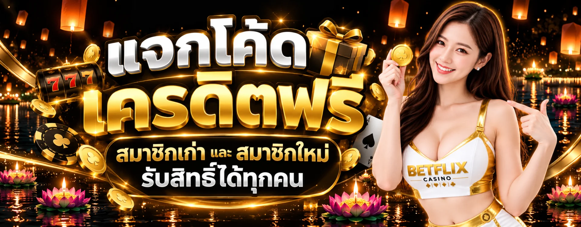 โปรโมชั่น โค้ดเครดิตฟรี รับได้ทุกคน..!